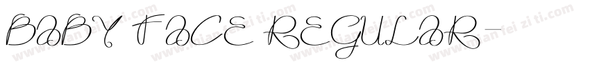 baby face regular字体转换